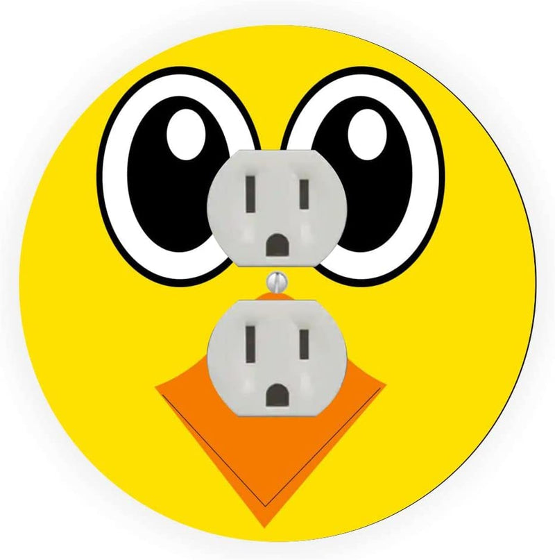 Duck Face Design - Round Outlet Cover