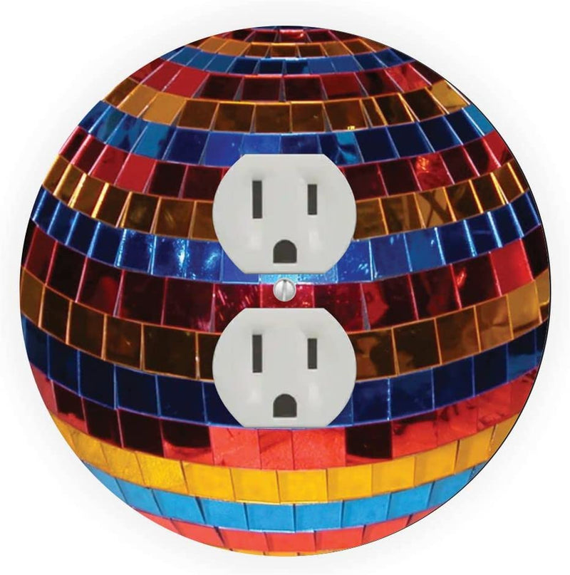 Disco Ball Design - Round Outlet Cover