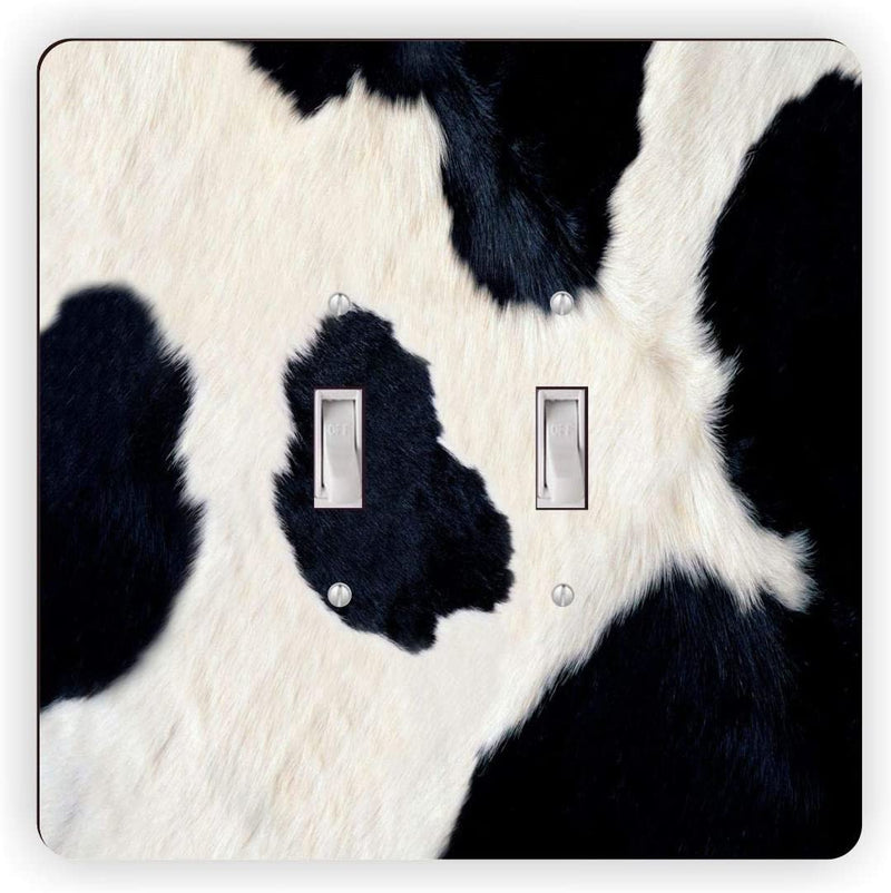 Cow Hide Design - Square - Double Toggle