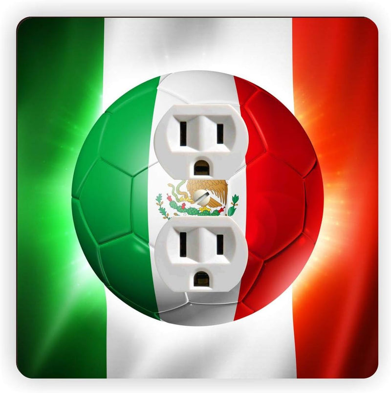 Mexico Football - Square Outlet Cover