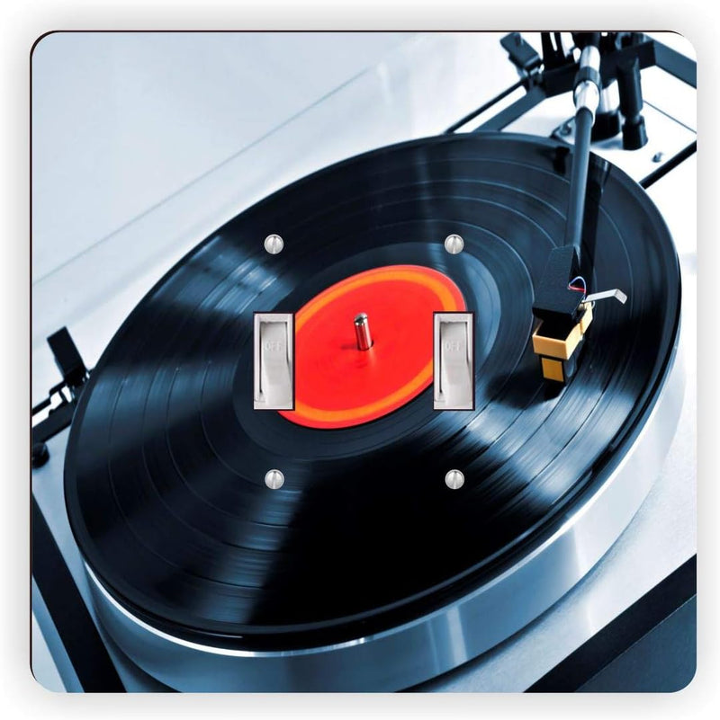 Vinyl Record on Turntable - Double Toggle