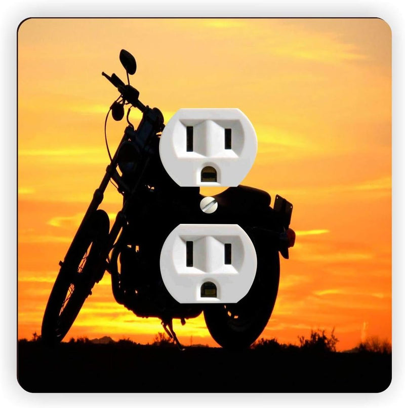 Motorcycle on Highway - Outlet Cover