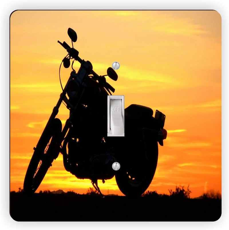 Motorcycle on Highway - Single Toggle