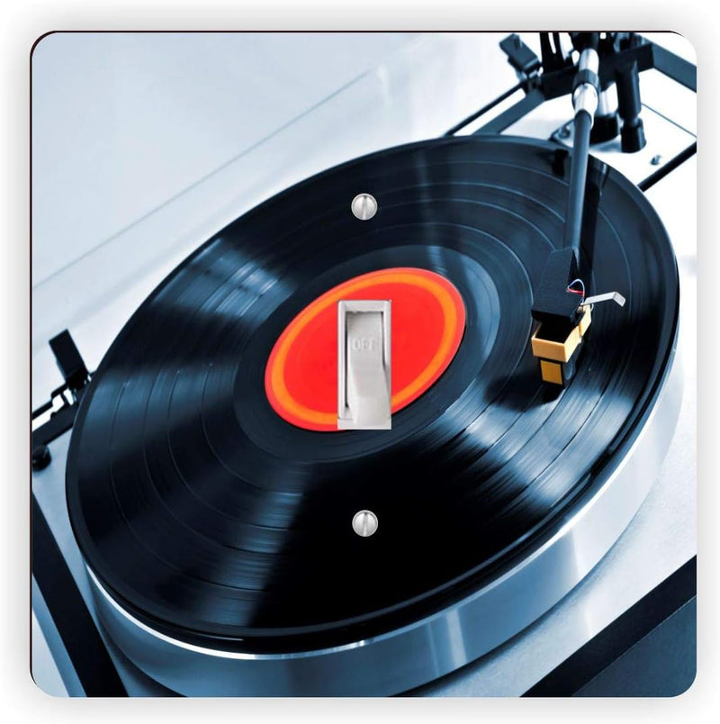 Vinyl Record on Turntable - Single Toggle