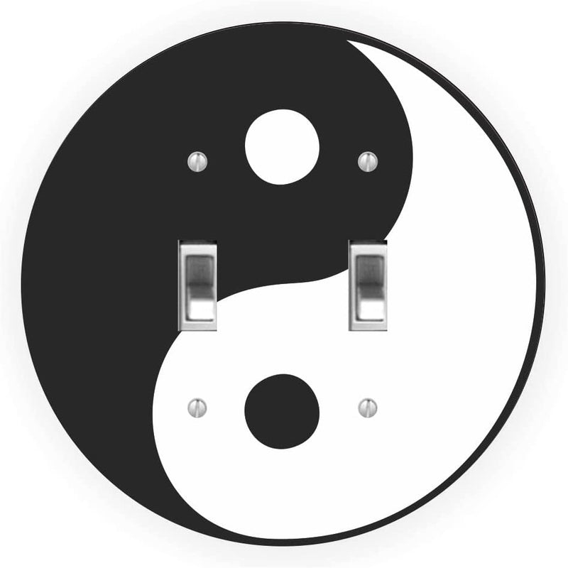 Yin Yang Design - Round - Double Toggle