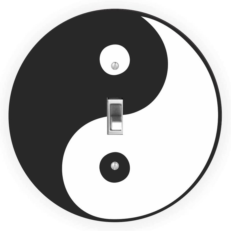 Yin Yang Design - Round - Single Toggle