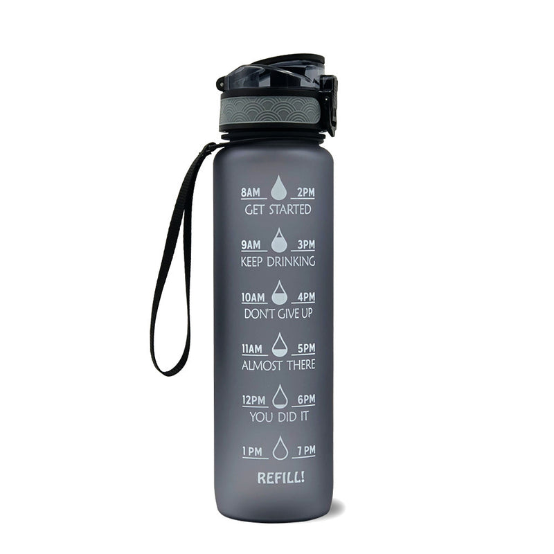 TRANSPARENT FLASK WATER BOTTLE