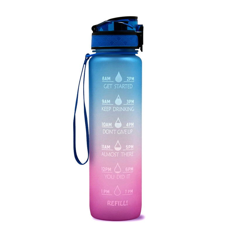 TRANSPARENT FLASK WATER BOTTLE