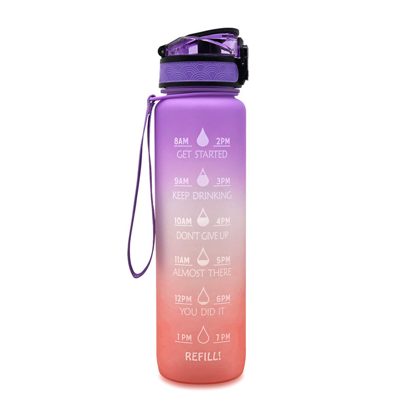 TRANSPARENT FLASK WATER BOTTLE