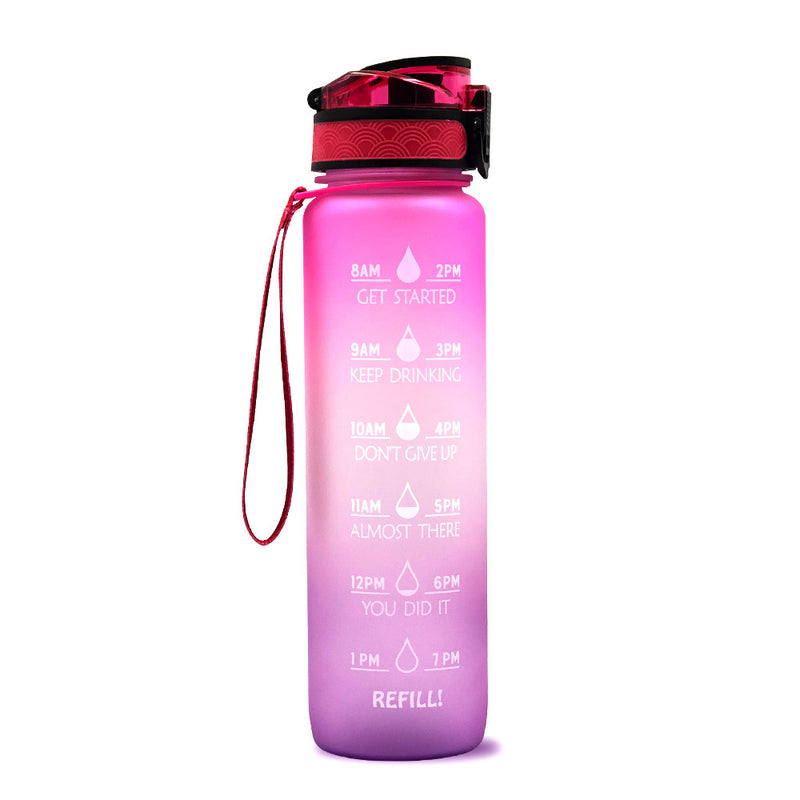 TRANSPARENT FLASK WATER BOTTLE