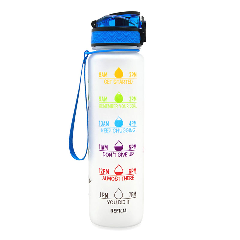 TRANSPARENT FLASK WATER BOTTLE