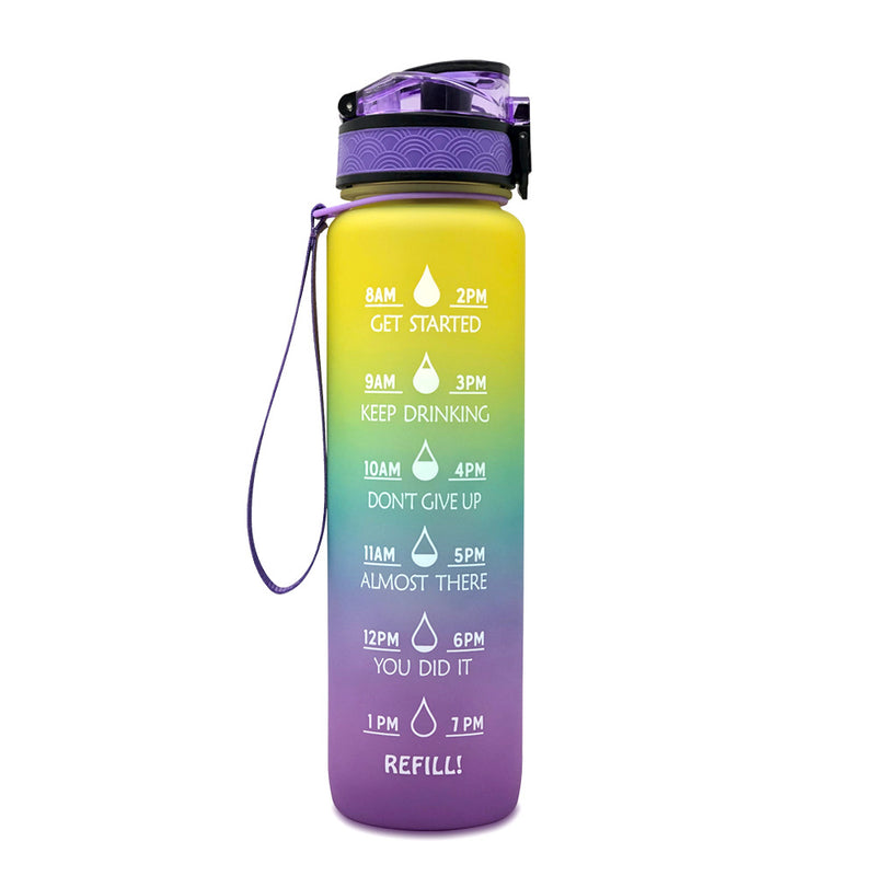 TRANSPARENT FLASK WATER BOTTLE