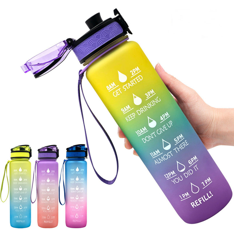 TRANSPARENT FLASK WATER BOTTLE