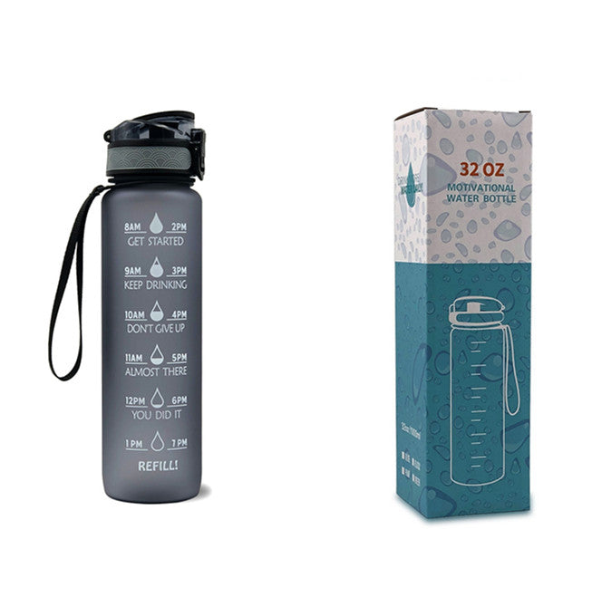 TRANSPARENT FLASK WATER BOTTLE