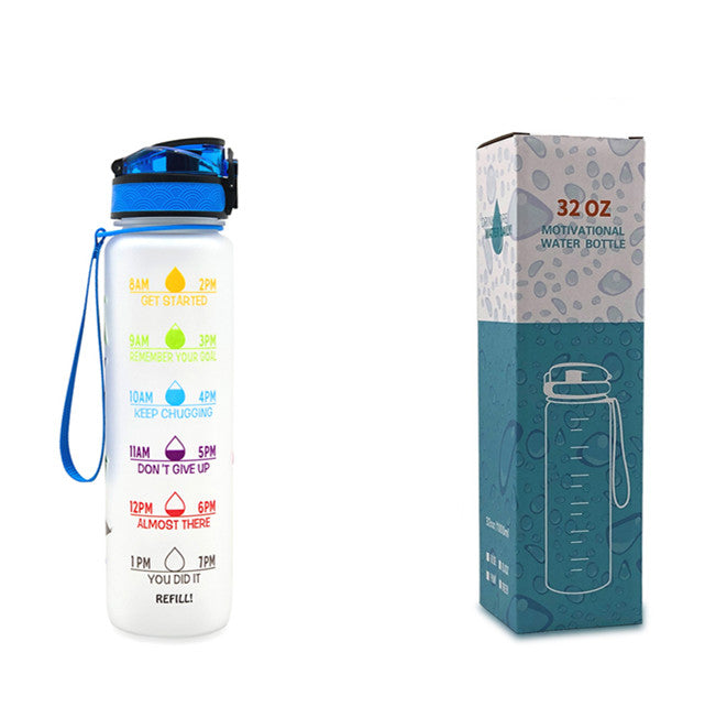 TRANSPARENT FLASK WATER BOTTLE