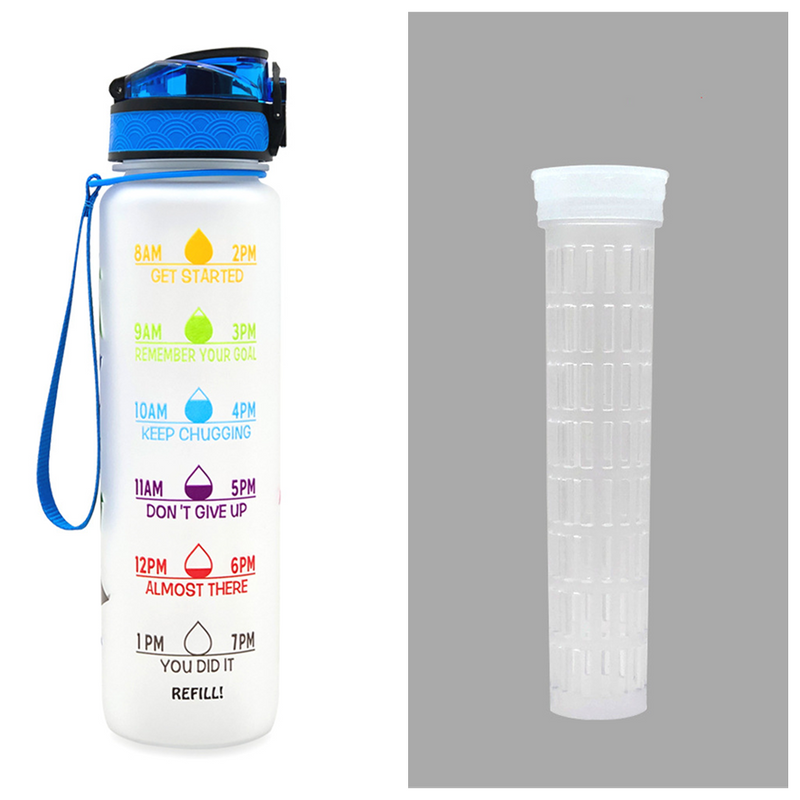 TRANSPARENT FLASK WATER BOTTLE