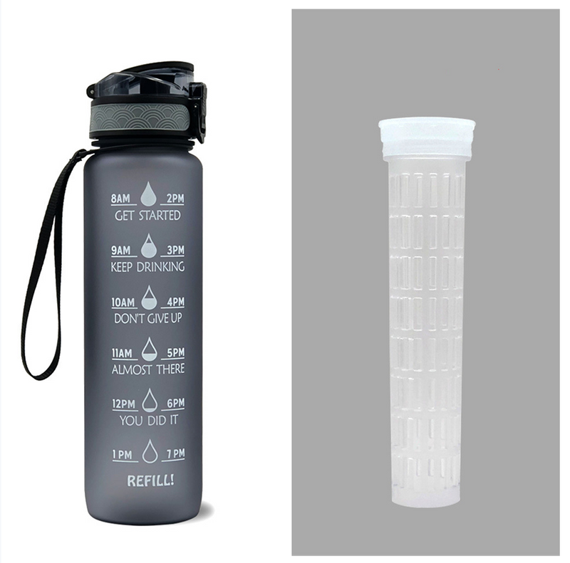 TRANSPARENT FLASK WATER BOTTLE