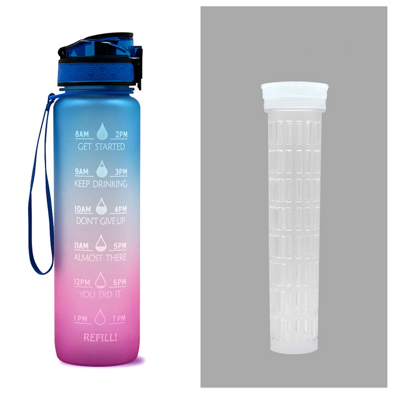 TRANSPARENT FLASK WATER BOTTLE