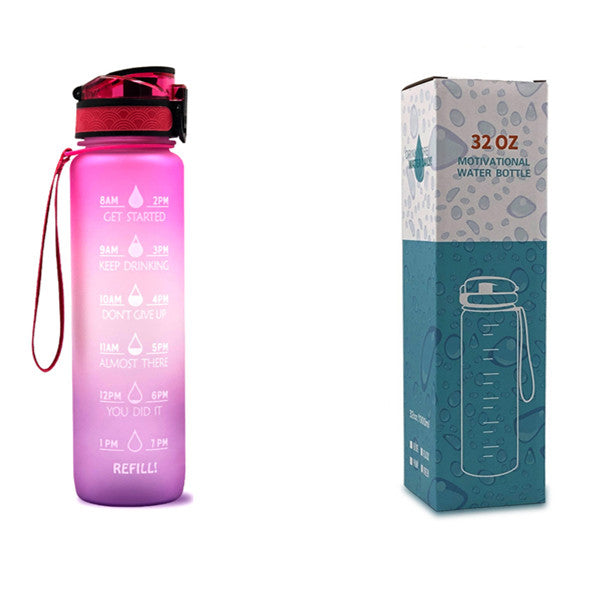 TRANSPARENT FLASK WATER BOTTLE