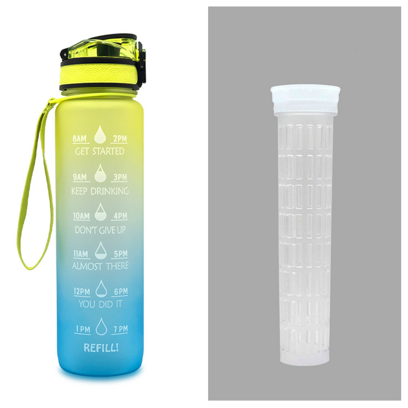 TRANSPARENT FLASK WATER BOTTLE