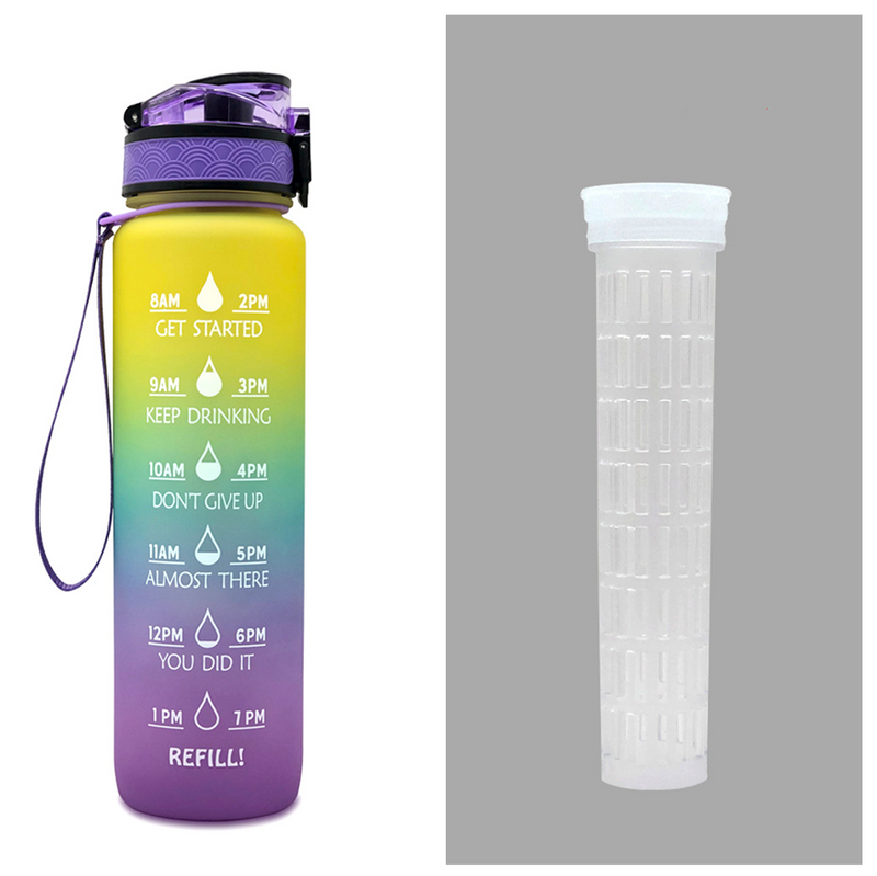 TRANSPARENT FLASK WATER BOTTLE