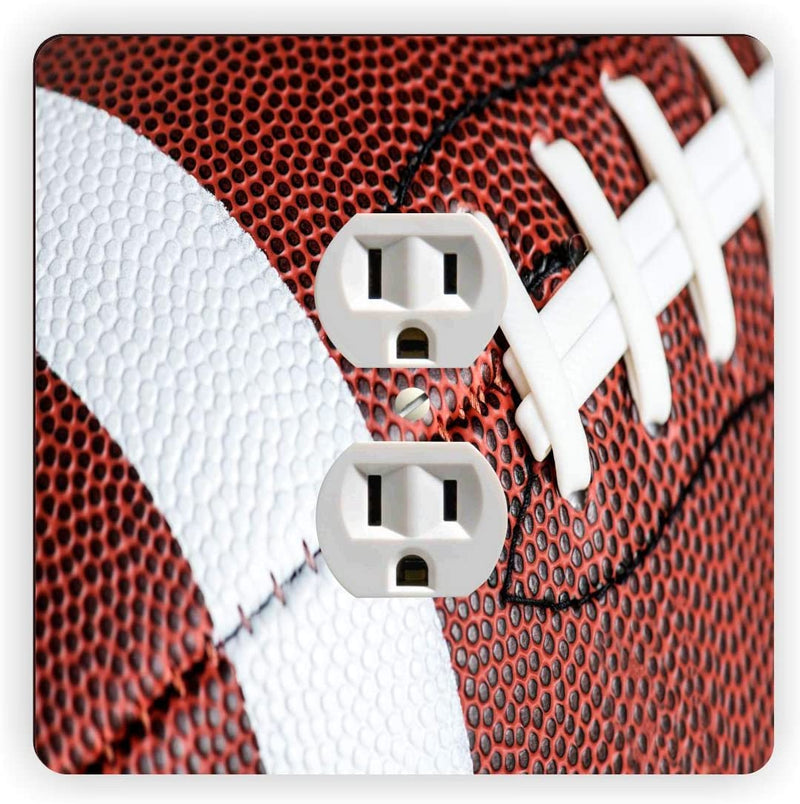 American Football - Square Light Switch Plate Cover - Single Toggle