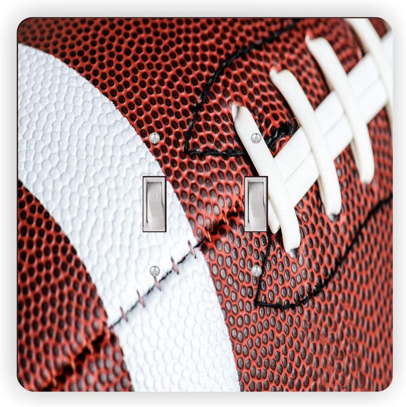 American Football - Square Light Switch Plate Cover - Single Toggle