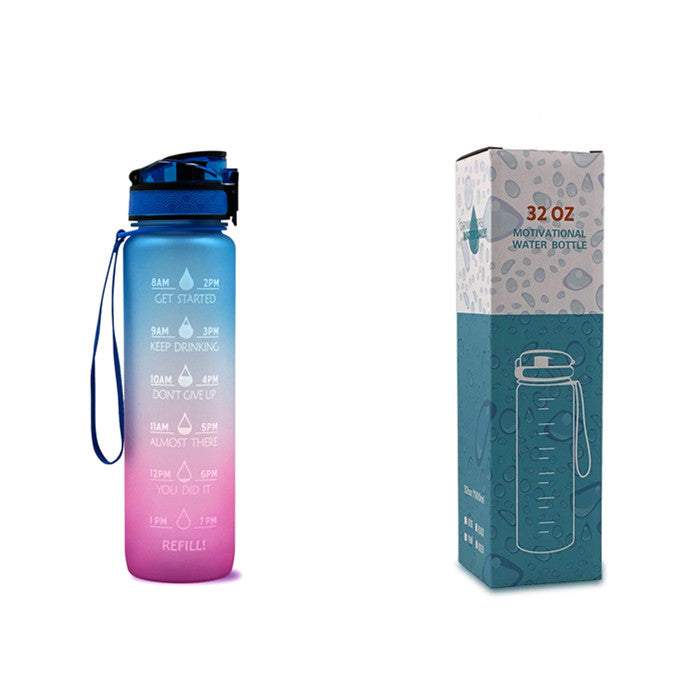 TRANSPARENT FLASK WATER BOTTLE