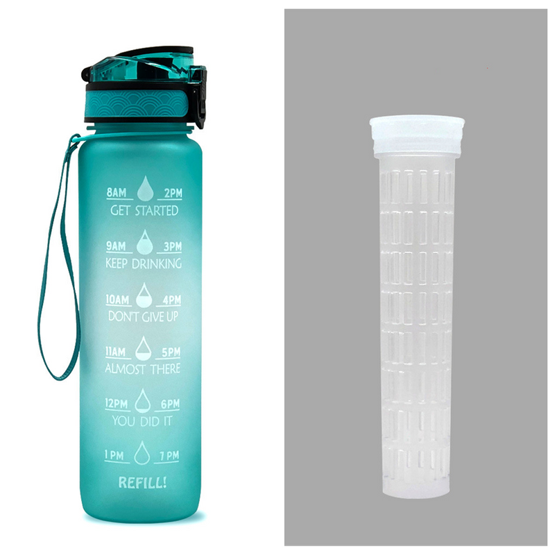 TRANSPARENT FLASK WATER BOTTLE