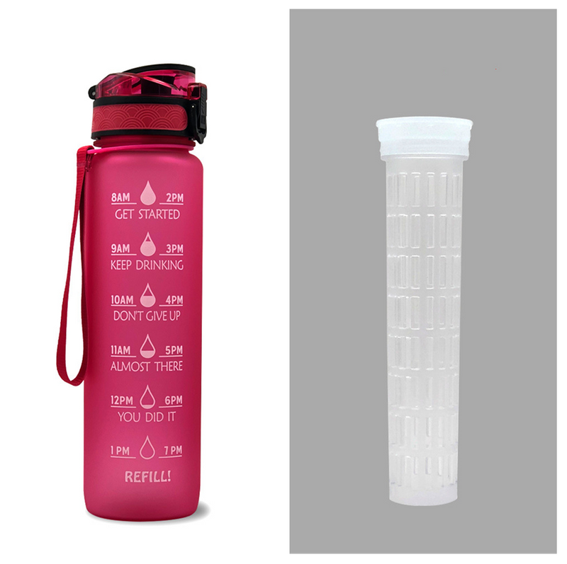 TRANSPARENT FLASK WATER BOTTLE