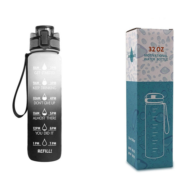 TRANSPARENT FLASK WATER BOTTLE