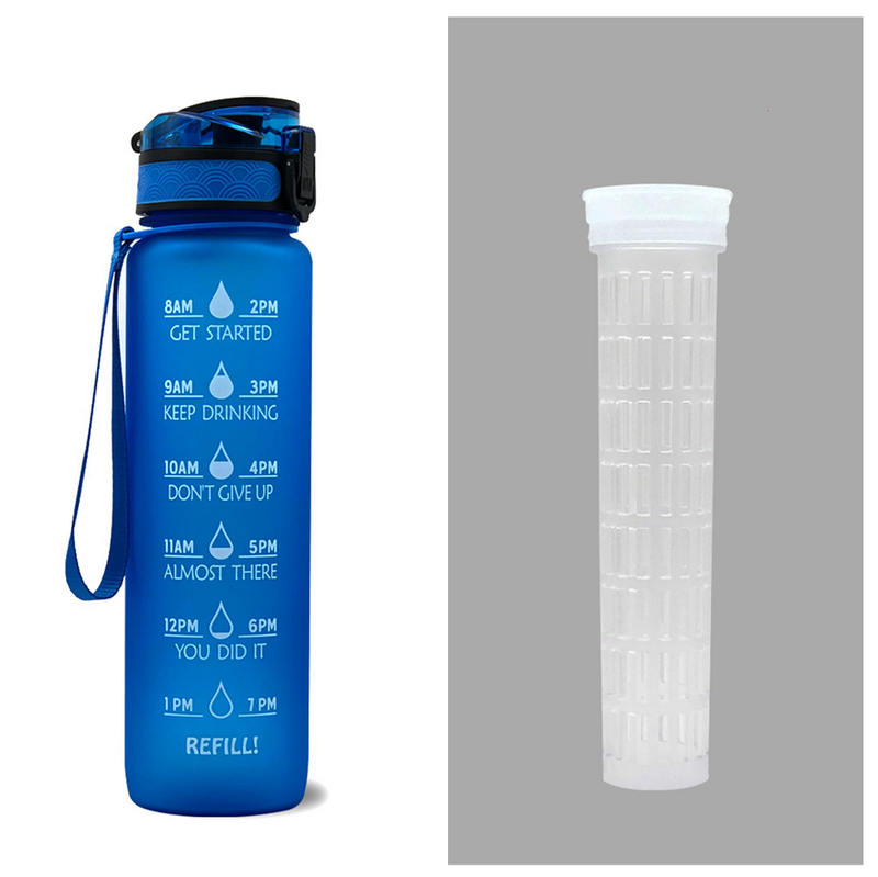 TRANSPARENT FLASK WATER BOTTLE