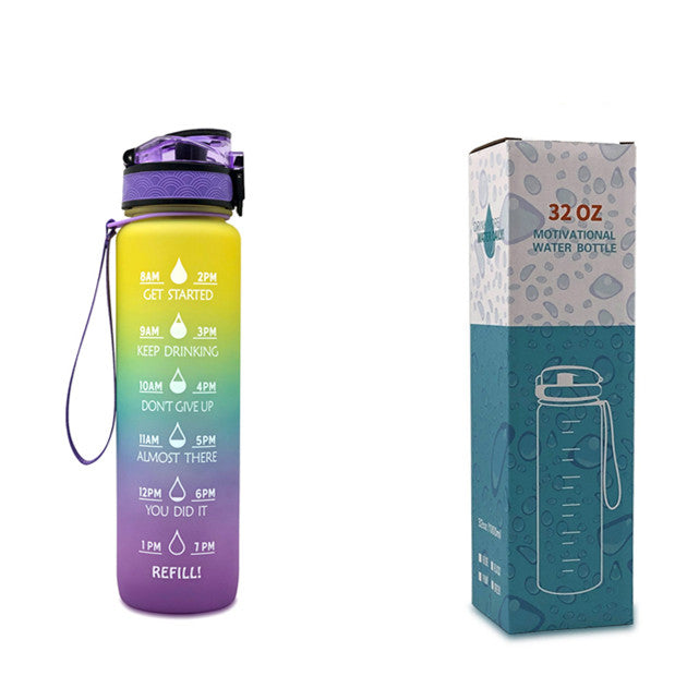 TRANSPARENT FLASK WATER BOTTLE