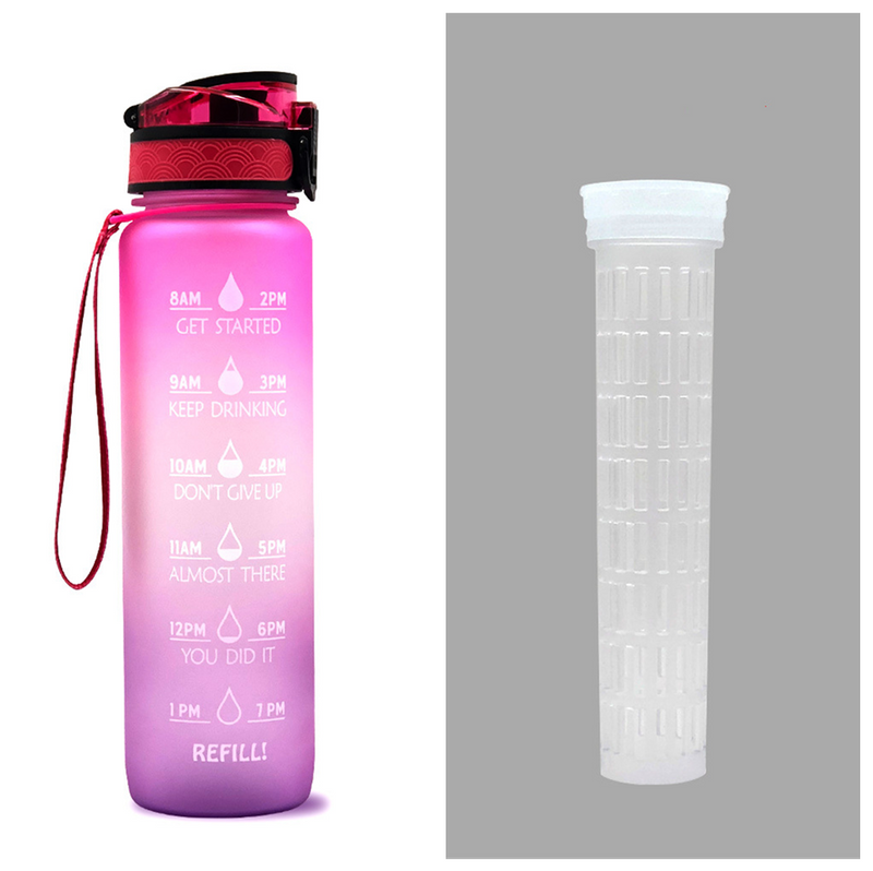 TRANSPARENT FLASK WATER BOTTLE