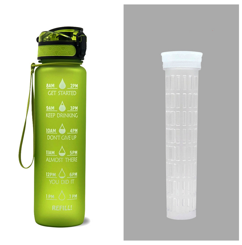 TRANSPARENT FLASK WATER BOTTLE