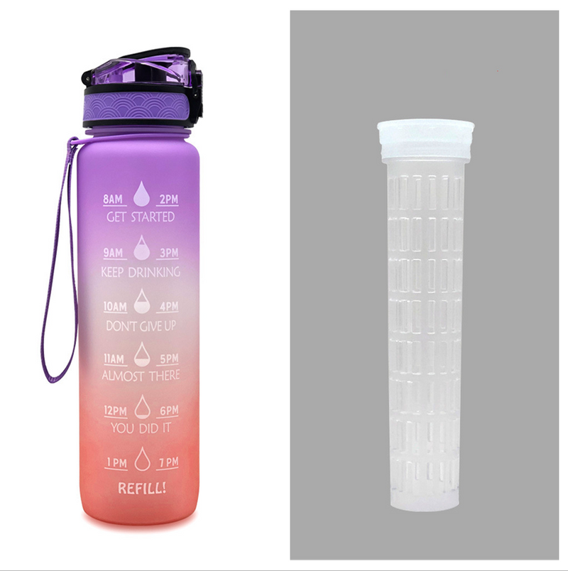 TRANSPARENT FLASK WATER BOTTLE